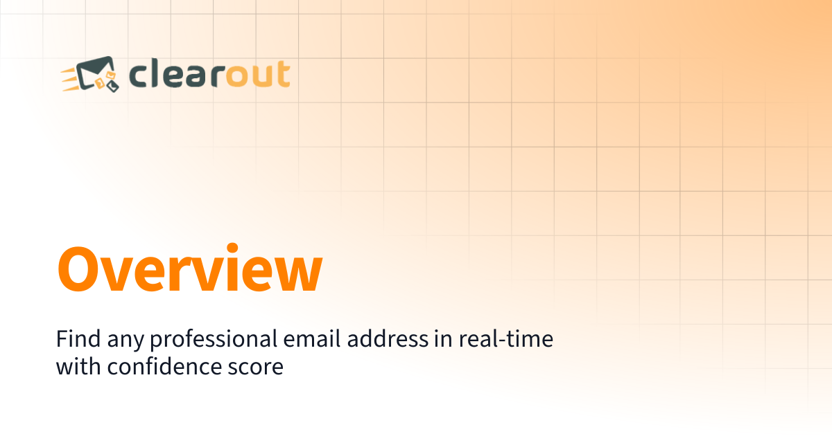 Overview | Clearout Documentation