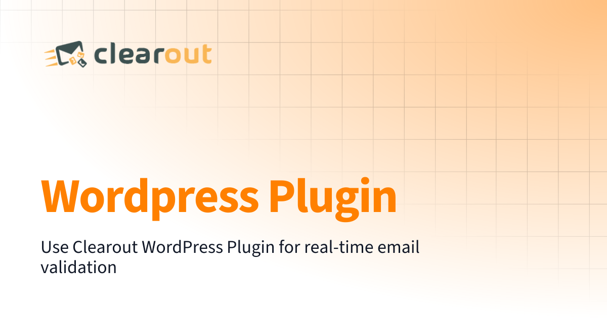 Wordpress Plugin | Clearout Documentation