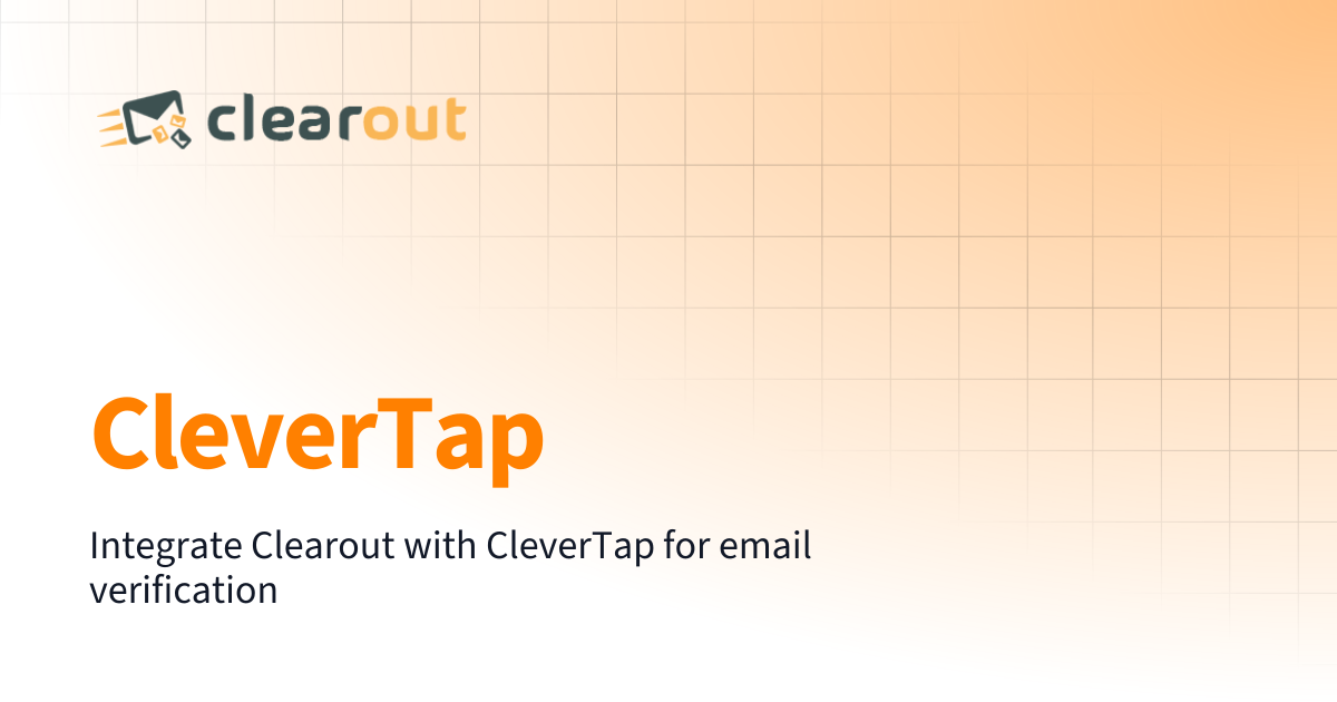 CleverTap | Clearout Documentation